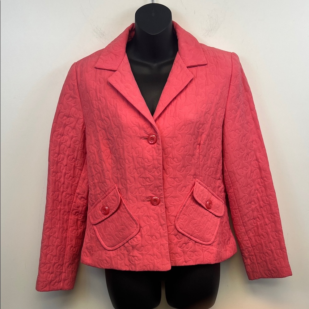 Sag Harbor Petite Pink Quilted Jacket Size 8P